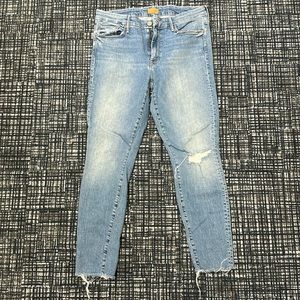 Mother Looker Ankle Fray Jeans size 31